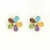 GPC 11mm MULTI-STONE SET FLOWER STUDS  =
