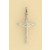 GPC WHITE 30x20mm HOLLOW CRUCIFIX SIZE =