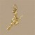 GPC WITCH ON BROOM CHARM               =
