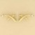 GPC 2mm CZ 15mm CAST KISS CROSS PENDANT