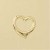 GPC 16mm HOLLOW TIF HEART PENDANT