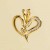 GPC CZ SET CUTOUT FANCY HEART PENDANT  =