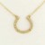 GPC CZ SET HORSESHOE PENDANT/16" CHAIN