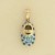 GPC BLUE TOPAZ SET BABY BOOT CHARM