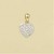 GPC 11mm CZ PAVE SET HEART PENDANT     =