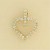 GPC 18mm CZ SET OPEN HEART PENDANT     =