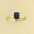 GPC RECT.SYN.SAPPHIRE/6 CZ RING        =