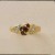 GPC CZ/GARNET FANCY RING               =