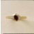 GPC CZ/GARNET FANCY RING               =