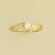 GPC PIERCED SHANK 4mm CLAW SET CZ RING