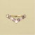 GPC CZ/AMETHYST 1/2 WISHBONE RING