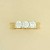 GPC CURVED BAND 3 CZ DRESS RING