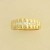 GPC RIBBED DESIGN SPRUNG SET 5 CZ RING