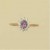 GPC CZ/AMETHYST CLUSTER RING           =