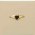 GPC HEART ONYX BABY RING               =