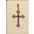 GPC 28x21mm FANCY GOTHIC AMETHYST CROSS