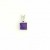 GPC 5mm WHITE SQ.CLAW SET PEND.-AMETHYST