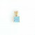GPC 5mm SQUARE CLAW SET PENDANT- B.TOPAZ