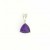 GPC WHITE TRILLION PENDANT-AMETHYST