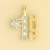 GPC 18x18mm CZ SET CAST NO 1 MUM PEND  =