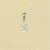 GPC WHITE GOLD TEARDROP CZ PENDANT     =