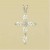 GPC WHITE GOLD MARQUIS CZ CROSS