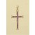 9ct 30x19mm AMETHYST CHANNEL SET CROSS