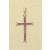 9ct 30x19mm AMETHYST CHANNEL SET CROSS