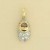 9ct CZ SET BABY BOOT CHARM