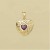 9ct AMETHYST HEART PENDANT             =