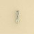 9ct WHITE 15pt DIA CLAW SET PENDANT   1Q
