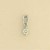 9ct WHITE 25pt DIA CLAW SET PENDANT   1Q