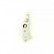 9ct WHITE 3PT DIA.SET FANCY PENDANT    =