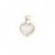 9ct WHITE.05PT DIA 10mm TIFF HEART PEND