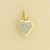 9ct 30pt DIAMOND PAVE SET HEART PENDANT