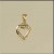 9ct 20pt DIAMOND C/OUT HEART PENDANT