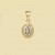 9ct 12pt DIAMOND/TANZANITE OVAL PEND