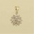 9ct 1ct DIAMOND CLUSTER PENDANT