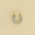 9ct 10pt DIA SET 10mm HORSESHOE PENDANT