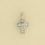 9ct WHITE 25pt SQ.DIAMOND SET CROSS