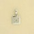 9ct WHITE 10pt DIA.PAVE SET SQ.PENDANT