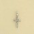 9CT WHITE GOLD 7pt DIA CHANNEL SET CROSS