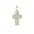 9ct WHITE 10pt DIA.PAVE SET OPEN CROSS