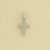 9ct WHITE GOLD 5pt DIA PAVE SET CROSS