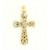 9ct 5PT DIAMOND SET SCROLL DESIGN CROSS