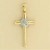 9ct 6pt DIA.SET X CENTRE CROSS