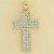 9ct 25pt DIA.PAVE SET 26x17mm CROSS