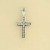 9ct WHITE 25pt DIAMOND 16x11mm CROSS