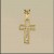 9ct 25pt DIAMOND 16x11mm CROSS