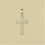 9ct WHITE DIAMOND CUTOUT GOTHIC CROSS